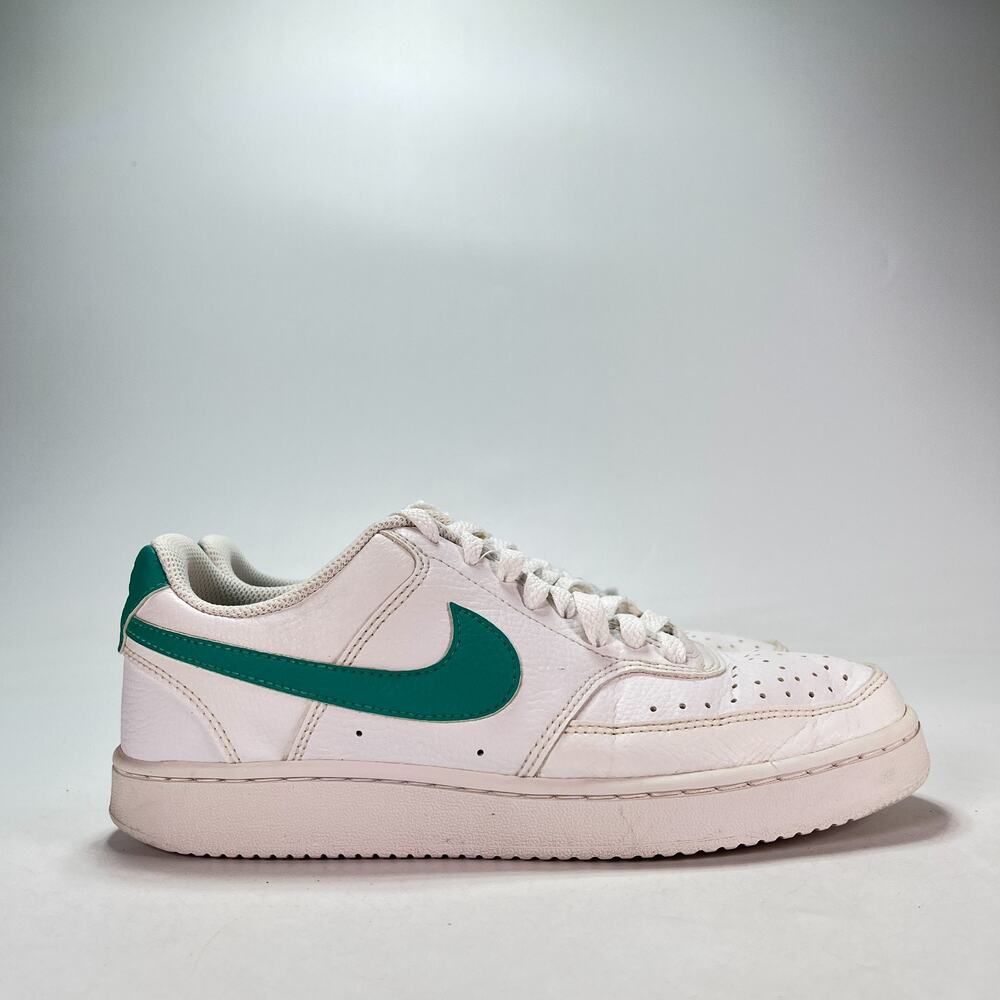 Nike Court Vision Low White Green Retro Shoes Sneakers DR9885-100 Women's Size 8